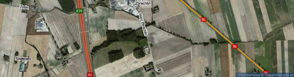 Zdjęcie satelitarne Stary Zbrachlin ul.
